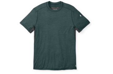 Image of Smartwool PhD Ultra Light Short Sleeve Shirt Mens, Midnight Green, S, SW016096393-S