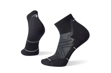 Image of Smartwool Run Targeted Cushion Ankle Socks - Mens, Black, Medium, SW001661001M