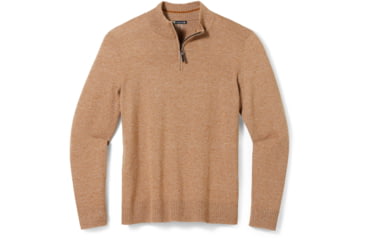 Image of Smartwool Sparwood Half Zip Sweater - Mens, L11 Acorn Heather-Dune Heather, Large, SW016427L11L