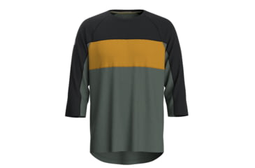 Image of Smartwool Ultralite Mountain Bike 3/4 Sleeve Tee - Mens, Honey Gold, Extra Large, SW016553K111-XL