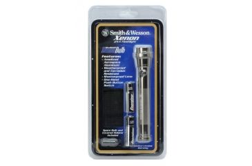 Image of Smith &amp; Wesson Powertech 2AA Aluminum Xenon Flashlight - Silver Finish