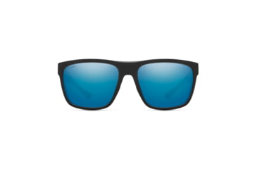 Image of Smith Barra Sunglasses, Matte Black Frame, ChromaPop Polarized Blue Mirror Lens, 20126800360QG