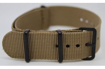 Image of Smith&amp;Bradley Ltd. Sans-13 Stainless Steel 42mm Watch, Black-Silver Face/Coyote Tan NATO Band Sans-stainless-CTNATO