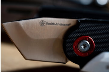 Image of Smith &amp; Wesson Benji Folding Knife, 1.5in, 8Cr13MoV Stainless Steel Blade, G-10 Handle, 1122566