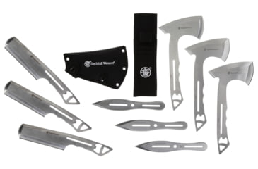 Image of Smith &amp; Wesson Bullseye Ultimate Throwing Knives Combo, Stainless Steel, Silver, 1139486