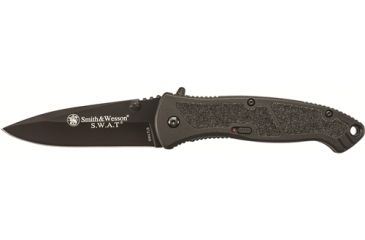 Image of Smith &amp; Wesson Large SWAT MAGIC Assisted Knife, Blk, Drop Pnt, SWATLB