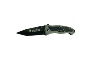 Image of Smith &amp; Wesson Medium Specops MAGIC Folding Knife, Assist Grn, SPECM