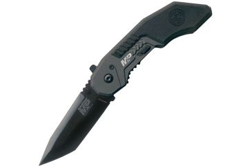 Image of Smith &amp; Wesson Military Police Magic Assisted Tanto, Black Blade, Plain SWMP3B