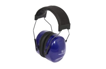 Image of Smith &amp; Wesson NRR 25 Premium earmuff with blue earcups, Blue, One Size SW209C