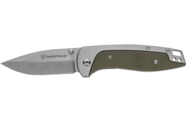 Image of Smith &amp; Wesson S&amp;w Knife Freighter Folding Blade 3.6'' G10 Od Grn Handle