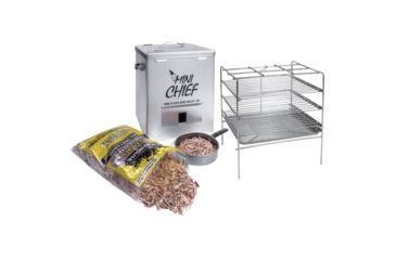 Image of Smokehouse Product Mini Chief Electric 15lb. Cap. Smoker, Silver, 15lb Capacity, 250W 101853