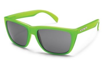 Image of Suncloud Polarized Optics Standby Sunglasses - Electric Green Frame and Gray Polarized Polycarbonate Lens S-SBPPGYEGN
