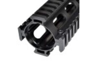 Image of Sniper AR .308 2 Piece Drop-In Quad Rail Handguard, 8.75in, Round End Cap, DPMS Low Profile Pattern, Mid-Length, Black M38ML-A