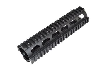 Image of Sniper AR .308 2 Piece Drop-In Quad Rail Handguard, 8.75in, Round End Cap, DPMS Low Profile Pattern, Mid-Length, Black M38ML-A
