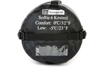 Image of SnugPak Softie 6 Kestrel Sleeping Bag, Black, 91087