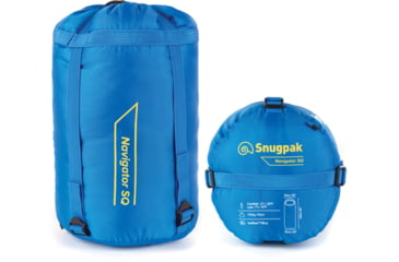 Image of SnugPak The Navigator SQ 25 Sleeping Bag, Synthetic, Right, Sapphire Blue, 98115