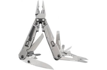 Image of SOG Specialty Knives &amp; Tools PowerGrab Fabric Sheath Multi-Tool, w/ Hex Bit Kit, Satin, PM1001N-CP