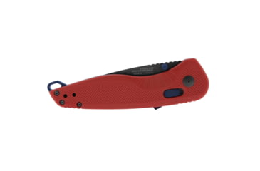 Image of SOG Specialty Knives &amp; Tools Aegis AT Folding Knives, 3.13in, Straight Edge, Cryo D2 Steel, Tanto, Rescue Red, GRN Handle, SOG-11-41-08-41