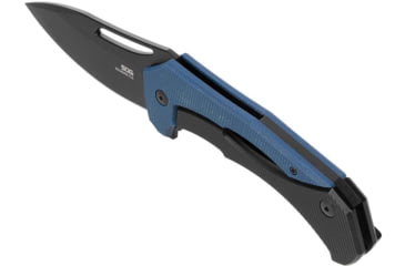 Image of SOG Knives &amp; Tools, Bulwark FLK, Folding Knife, 3.5in, D2 Steel, Drop Point Blade, Blue/Black Handle, 14-24-01-57