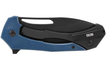 Image of SOG Knives &amp; Tools, Bulwark FLK, Folding Knife, 3.5in, D2 Steel, Drop Point Blade, Blue/Black Handle, 14-24-01-57