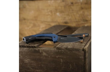 Image of SOG Knives &amp; Tools, Bulwark FLK, Folding Knife, 3.5in, D2 Steel, Drop Point Blade, Blue/Black Handle, 14-24-01-57