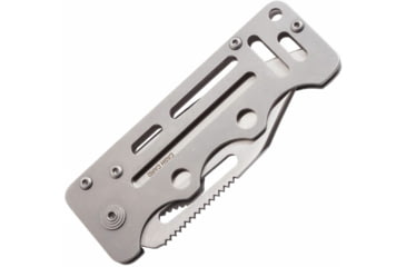 Image of SOG Specialty Knives &amp; Tools Cash Card Folding Knife, 2.75in, 8Cr13MoV Stainless Steel Blade, Clip Point, Silver, Stainless Steel Handle, Silver, SOG-EZ1-CP