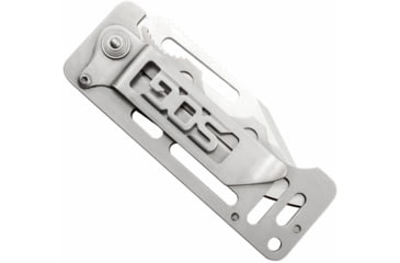 Image of SOG Specialty Knives &amp; Tools Cash Card Folding Knife, 2.75in, 8Cr13MoV Stainless Steel Blade, Clip Point, Silver, Stainless Steel Handle, Silver, SOG-EZ1-CP