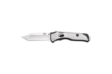 Image of SOG Specialty Knives &amp; Tools Flashback Knive, 3.5in AUS-8 Steel Blade, Glass-Reinforced Nylon And Stainless Steel Handle, Silver, Satin, SAT003