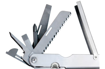 Image of SOG Specialty Knives &amp; Tools PowerLock Multiool Scissors w/ Nylon Sheath, Satin Finish, Silver, SOG-S60N-CP