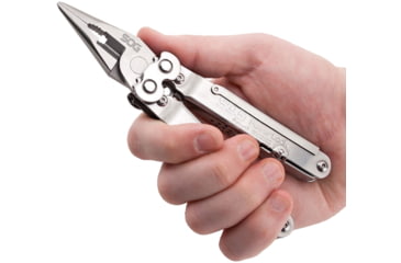 Image of SOG Specialty Knives &amp; Tools PowerLock Multiool Scissors w/ Nylon Sheath, Satin Finish, Silver, SOG-S60N-CP