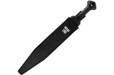 Image of SOG Specialty Knives &amp; Tools Phantom Strike Machete Fixed Blade Knife 17.6inch Spear Point 420 Black Blade Glass Reinforced Nylon Grn Handle Black