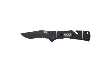 Image of SOG Trident Elite Folding Knife, Black Tini, TF106-CP