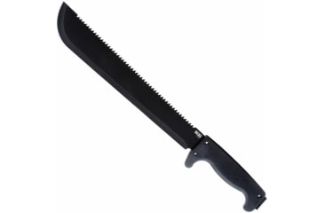 Image of SOG Specialty Knives &amp; Tools SOGFari Machete Fixed Blade Knife, 13in, 3Cr13 Blade, Machete, Black, Kraton Handle, Black/Black, SOG-MC01-N