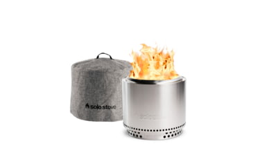 Image of Solo Stove Bonfire Pit, Shelter And Stand, Stainless Steel, SSBON-SD-2.0+SHELTER
