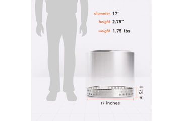 Image of Solo Stove Bonfire Stand, Stainless Steel, Medium, Bon-stand