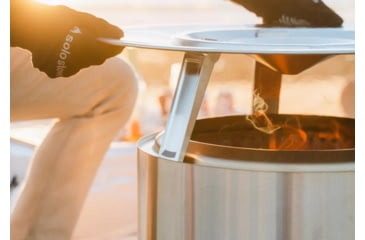 Image of Solo Stove Yukon Heat Deflector, Stainless Steel, Medium, SSYUK-27-DEFLECTOR