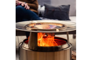 Image of Solo Stove Yukon Heat Deflector, Stainless Steel, Medium, SSYUK-27-DEFLECTOR