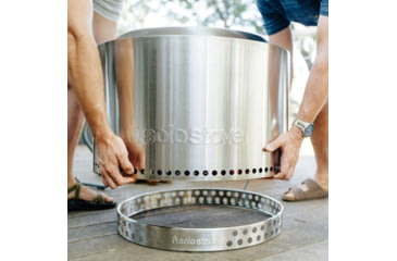 Image of Solo Stove Yukon Stand, Stainless Steel, Large, Yuk-Stand-27