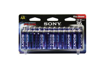 Image of Sony Alkaline Stamina Plus AA Batteries Pack - 36 Batteries SAA36PACK