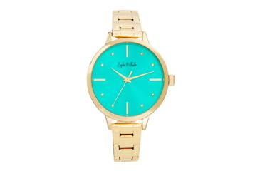 Image of Sophie And Freda Milwaukee Bracelet Watches - Women's, Gold/Teal, One Size, SAFSF5804