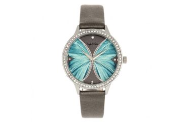 Image of Sophie And Freda Rio Grande Leather-Band w/ Swarovski Crystals, Silver/Grey, One Size, SAFSF4603
