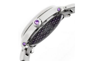 Image of Sophie And Freda SF2602 Siena Ladies Watch, Silver Metal Band, Silver Case, Red Face SAFSF2602