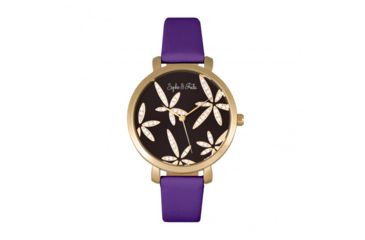Image of Sophie And Freda Key West Ladies Watch, Charcoal/Purple, SAFSF4306