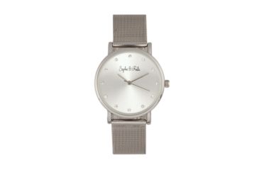 Image of Sophie and Freda Mesh Bracelet Watch w/Swarovski Crystals, Silver, SAFSF4201