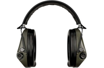 Image of Sordin Supreme MIL AUX Headset, Slim Headband, Green Cups, 500783