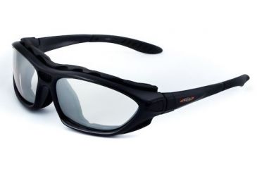 Image of Sos Gripz Riders / Rambler Sunglasses, Frame - Matte Black Tr-90 W/ Temples And Strap / Lens - Pc Z87.1, Clear-fm