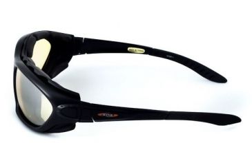 Image of Sos Gripz Riders / Rambler Sunglasses, Frame - Matte Black Tr-90 W/ Temples And Strap / Lens - Pc Z87.1, Yellow-fm