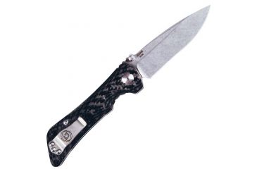 Image of Southern Grind Spider Monkey with Solid Carbon Fiber Handle, Tumbled Satin Blade/Carbon Fiber Handle, Blade Length 3.25in SG06030008