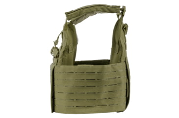 Image of Spartan Armor Systems AR550 Level III+ Medium ESAPI Achilles Package, 9.5in x 12.5in, Single-Curved, Encapsaloc, OD Green, SAAR55095x125SHSCFCPKGACOD