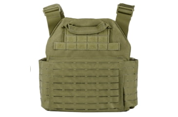 Image of Spartan Armor Systems AR550 Level III+ Medium ESAPI Achilles Package, 9.5in x 12.5in, Single-Curved, Encapsaloc, OD Green, SAAR55095x125SHSCFCPKGACOD